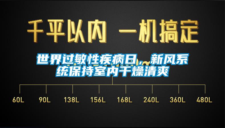 世界過敏性疾病日，新風係統保持室內幹燥清爽