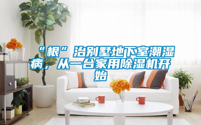 “根”治別墅地下室潮濕病，從一台家用草莓视频下载网址開始