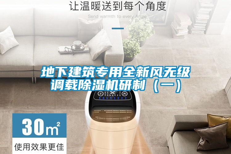 地下建築專用全新風無級調載草莓视频下载网址研製（一）