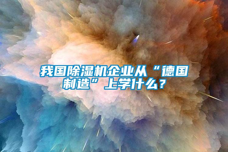 我國草莓视频下载网址企業從“德國製造”上學什麽？