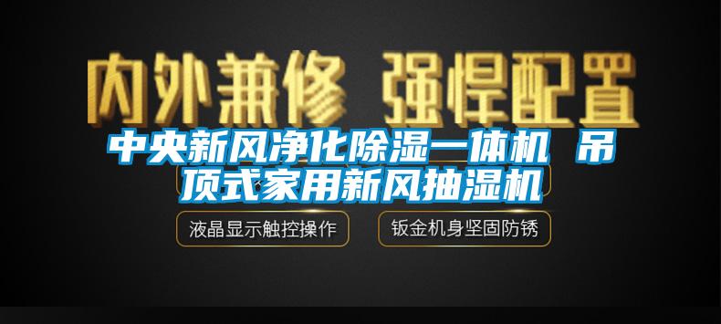 中央新風淨化除濕一體機 吊頂式家用新風抽濕機