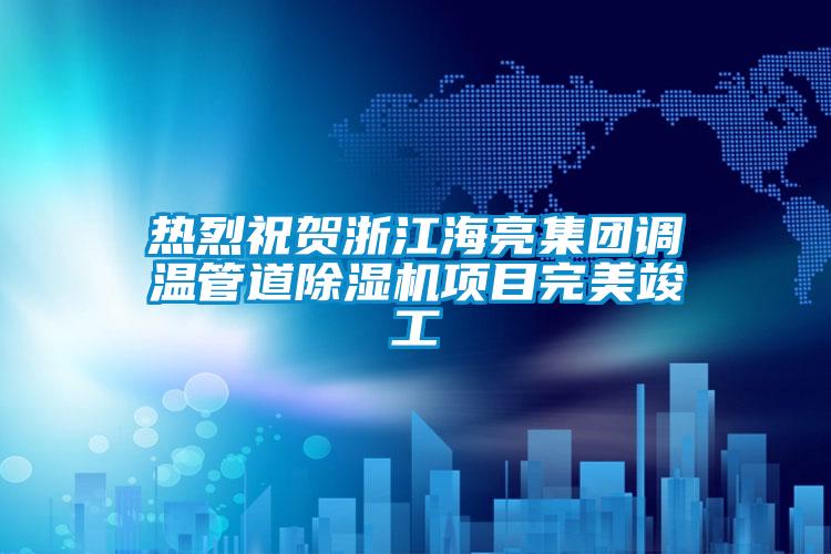 熱烈祝賀浙江海亮集團調溫管道草莓视频下载网址項目完美竣工