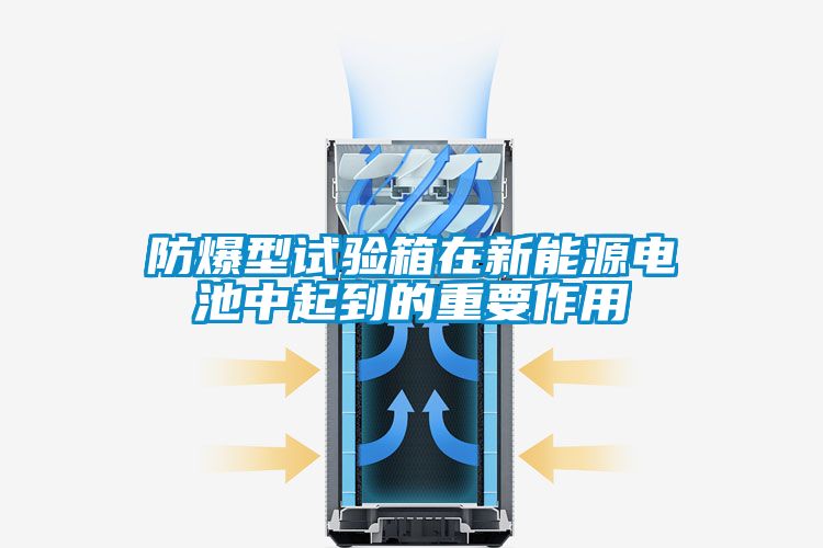 防爆型試驗箱在新能源電池中起到的重要作用