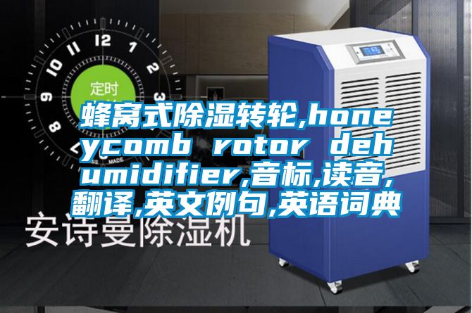 蜂窩式除濕轉輪,honeycomb rotor dehumidifier,音標,讀音,翻譯,英文例句,英語詞典