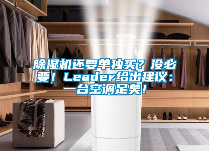 草莓视频下载网址還要單獨買？沒必要！Leader給出建議：一台空調足矣！